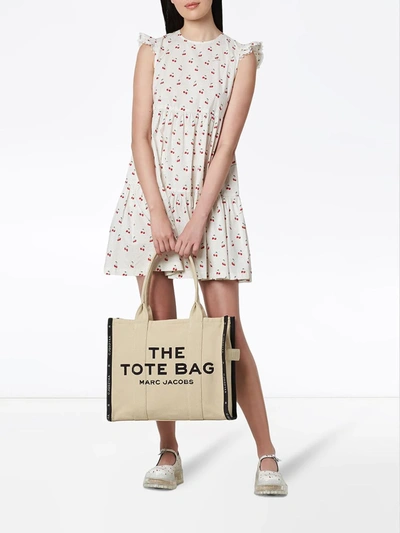 Shop Marc Jacobs The Large Tote Bag In Neutrals