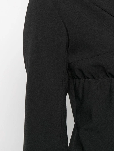 Shop Supriya Lele Bra Tie-front Blazer In Black