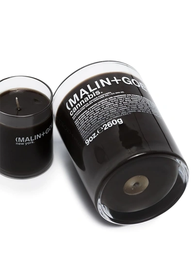 Shop Malin + Goetz Get Lit Set Of Two Scented Candles In Brown