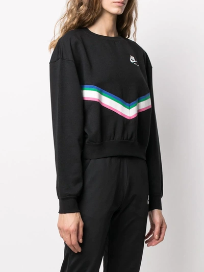 Shop Nike Windrunner Fleece Retro Strip Sweatshirt In Black