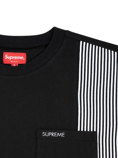 Shop Supreme Patchwork Pocket T-shirt In Black