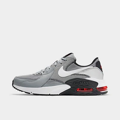 Shop Nike Men's Air Max Excee Casual Shoes In Particle Grey/black/university Red/white