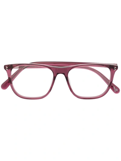 Shop Stella Mccartney Angular Glasses In Pink