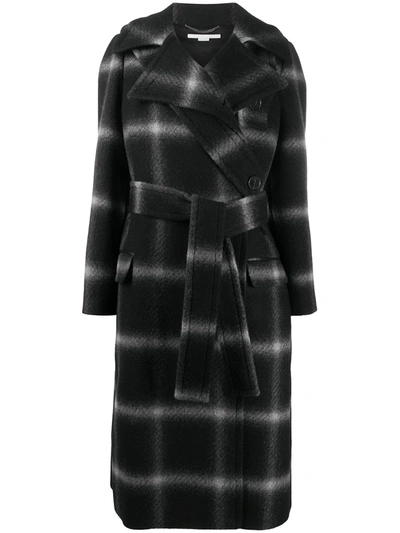 Shop Stella Mccartney Sophia Check Coat In Black
