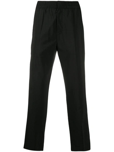 Shop Christian Wijnants High-waisted Straight Leg Trousers In Black
