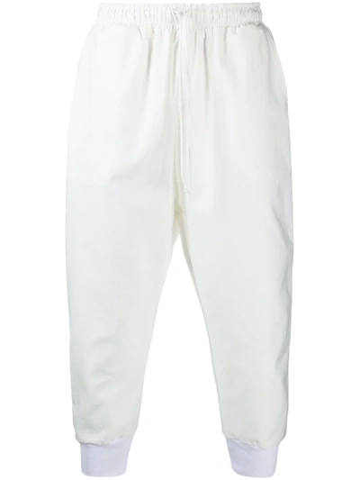 Shop Alchemy Vertical-striped Drawstring Track Pants In White