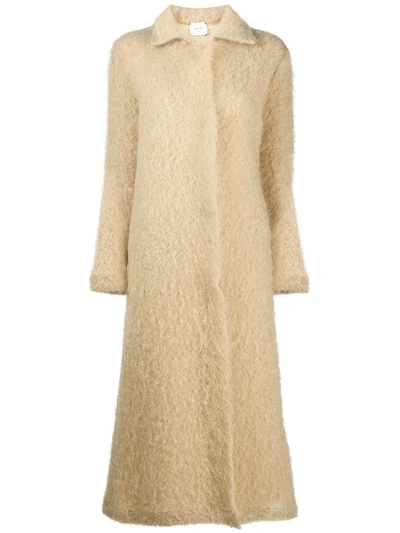 SHEARLING MID-LENGTH COAT