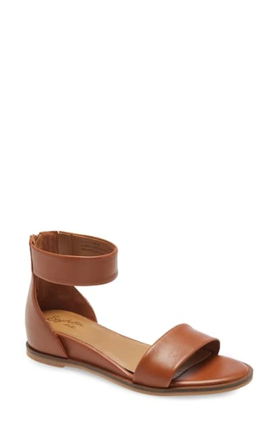 Shop Seychelles Ankle Strap Sandal In Cognac Leather