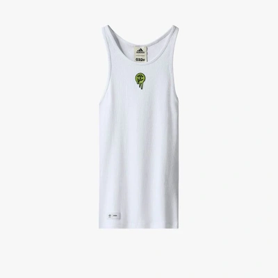 Shop Adidas By 032c Ribbed Tank Top In White