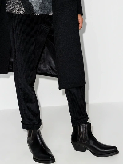 Shop Our Legacy Worn-in Centre Leather Boots In Black