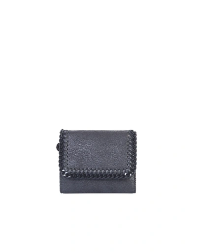 Shop Stella Mccartney Small Falabella Wallet In Black