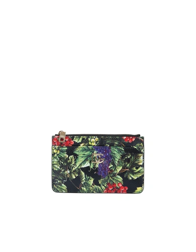 Shop Dolce & Gabbana Card Holder With Logo In Multicolor