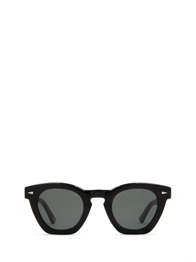 Ahlem Montorgueil Black Oval-frame Sunglasses In Black
