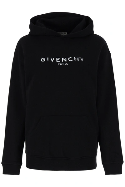 Shop Givenchy Hoodie With Logo In Black (black)