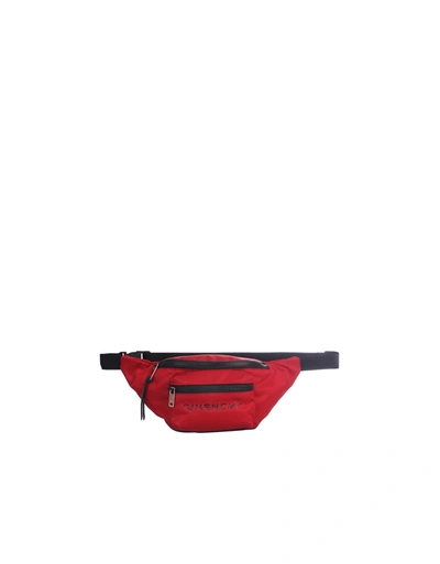 Shop Givenchy Deep Red Signature Belt Bag