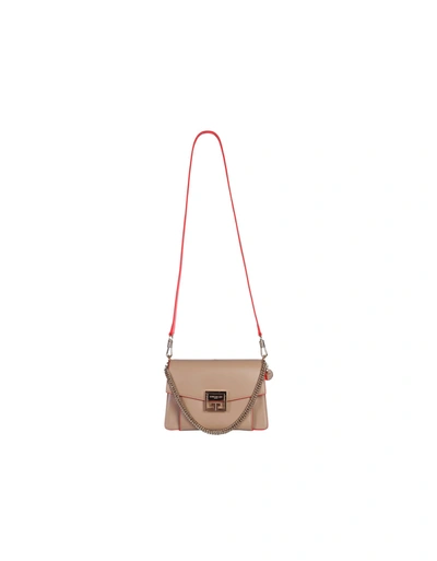 Shop Givenchy Mini Gv3 Bag In Beige