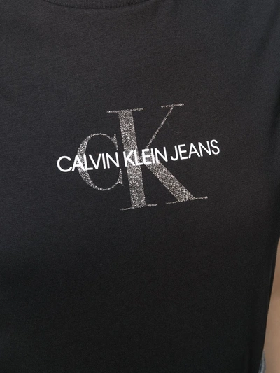 Shop Calvin Klein Jeans Est.1978 Logo Print T-shirt In Black