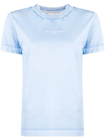 Stella Mccartney T-shirt Overprinted Color Shirt In Blue