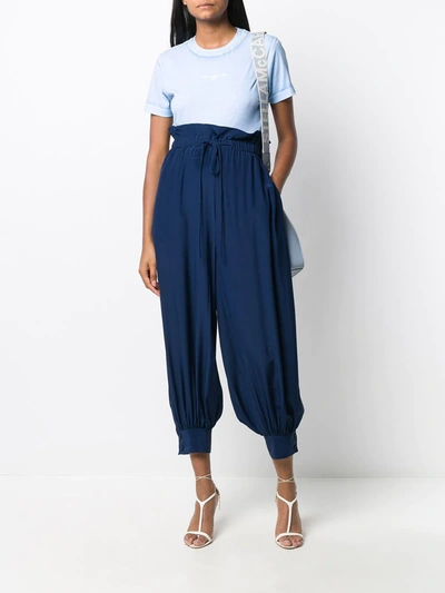 Stella Mccartney T-shirt Overprinted Color Shirt In Blue