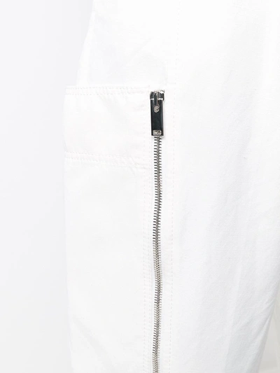 Shop Stella Mccartney Tapered High-waisted Trousers In White
