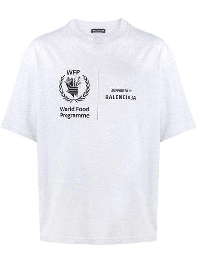 Balenciaga Wfp Printed T-shirt In Grey | ModeSens