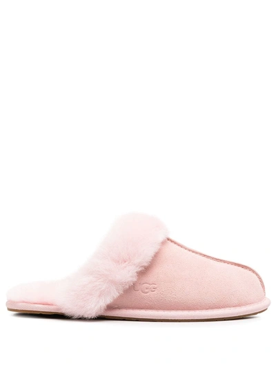Shop Ugg Pink Fur Slippers