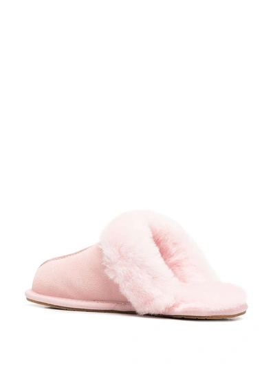 Shop Ugg Pink Fur Slippers