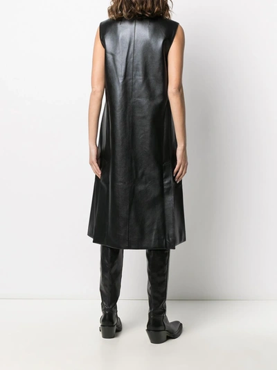 Shop Peter Do V-neck Midi Dress In Black