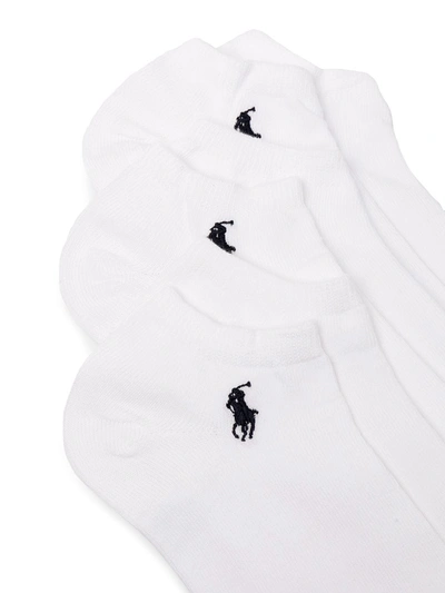 Shop Polo Ralph Lauren Polo Pony Ankle Sock Set In White