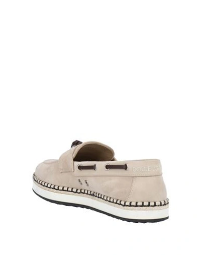 Shop Dolce & Gabbana Loafers In Beige