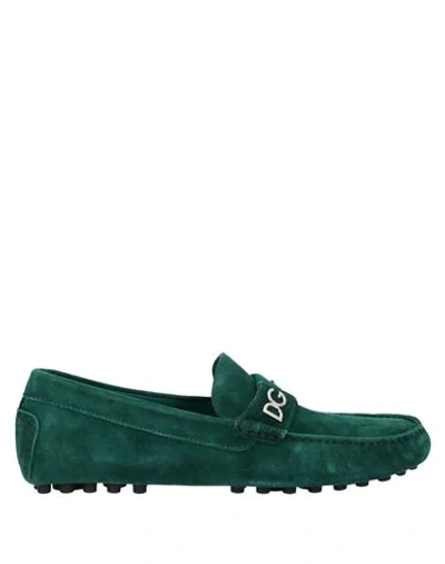 Shop Dolce & Gabbana Loafers In Green