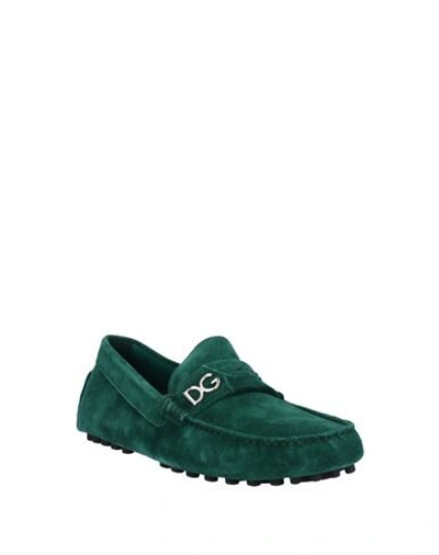 Shop Dolce & Gabbana Loafers In Green