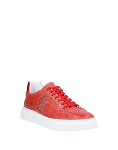 Shop Philipp Plein Sneakers In Red