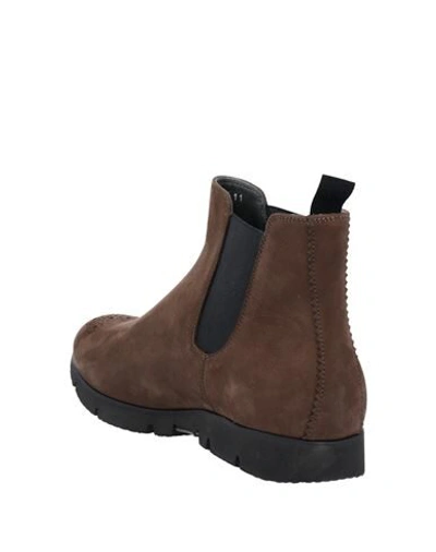 Shop Moreschi Ankle Boots In Dark Brown