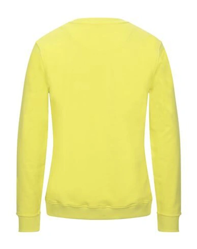 Shop Frankie Morello Man Sweatshirt Acid Green Size S Cotton