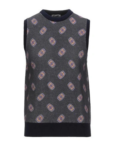 Shop Roda Man Sweater Lead Size Xl Virgin Wool In Grey