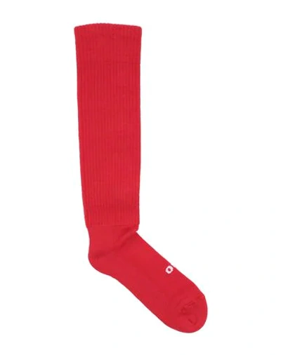 Shop Rick Owens Short Socks In Red