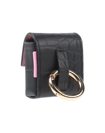 Shop Tubici Woman Key Ring Black Size - Soft Leather