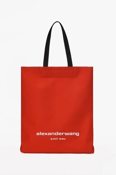 Shop Alexander Wang Lunch Bag Tote In Bright Red