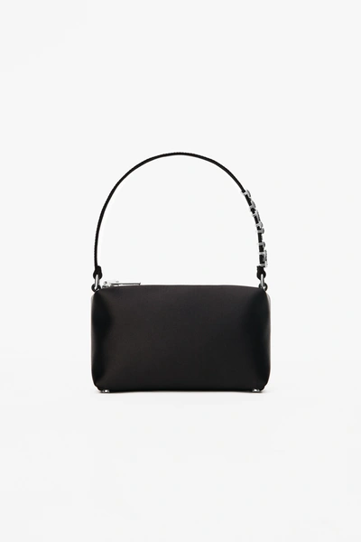 Shop Alexander Wang Heiress Medium Pouch In Satin In Black