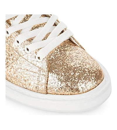 Shop Golden Goose Starter Leather Lace-up Trainers In Gold