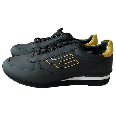 Pre-owned Bally Leather Low Trainers In Black