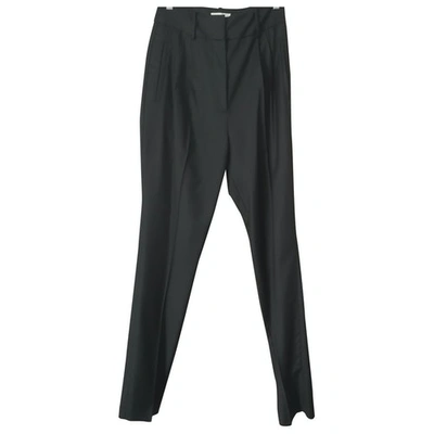 Pre-owned Loulou Studio Wool Chino Pants In Black