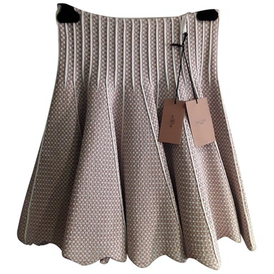 Pre-owned Alaïa Mid-length Skirt In Pink