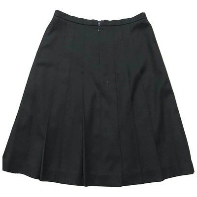 Pre-owned Incotex Black Wool Skirt