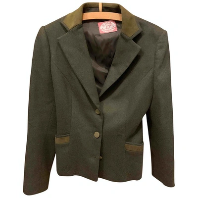 Pre-owned Blumarine Wool Short Vest In Green
