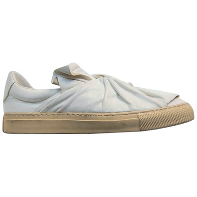 Pre-owned Ports 1961 Leather Trainers In White
