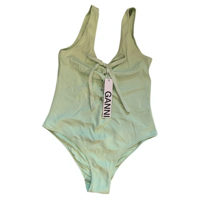 Pre-owned Ganni Spring Summer 2020 Green Swimwear