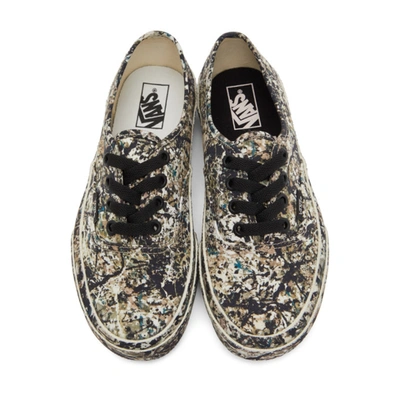 Vans X Moma 'authentic' Jackson Pollock Print Canvas Sneakers In 