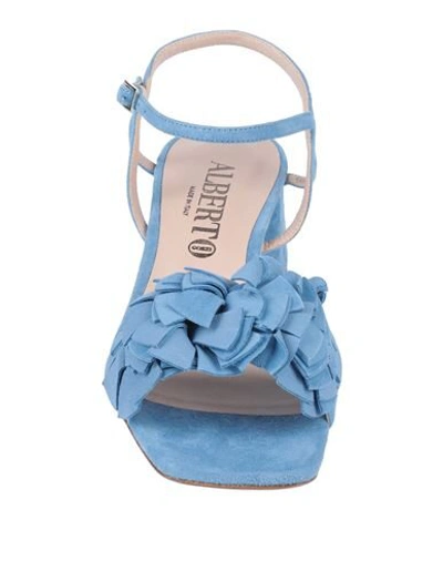 Shop Alberto Gozzi Sandals In Azure